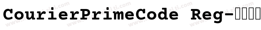 CourierPrimeCode Reg字体转换